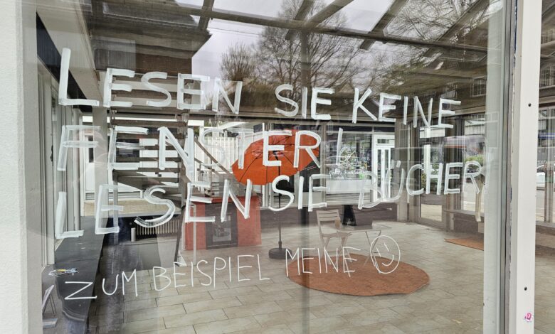 Fenster vor dem Schreiben